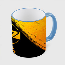 Кружка цветная Mass Effect - gold gradient