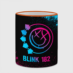 Кружка 3D Blink 182 - neon gradient, цвет: 3D-оранжевый кант — фото 2