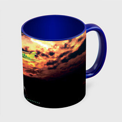 Кружка цветная Боинг 737 Суровый закат