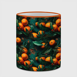 Кружка 3D Яркие апельсины, цвет: 3D-оранжевый кант — фото 2