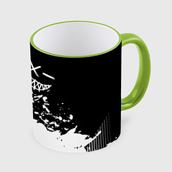 Кружка 3D Smile - black and white, цвет: 3D-светло-зеленый кант