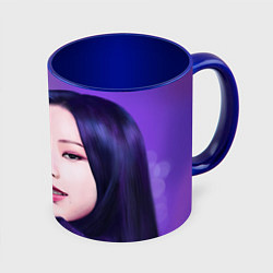 Кружка 3D Ю Джи Мин - Aespa, цвет: 3D-белый + синий