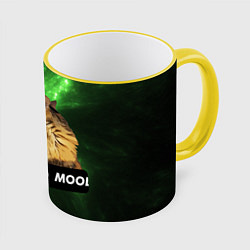 Кружка 3D Mood - коты из ТикТок, цвет: 3D-желтый кант