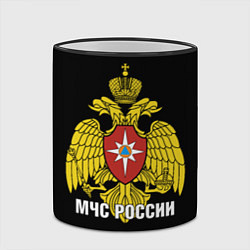 Кружка 3D МЧС России - герб, цвет: 3D-черный кант — фото 2