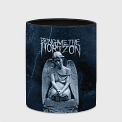 Кружка 3D Bring Me The Horizon Angel, цвет: 3D-белый + черный — фото 2