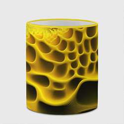 Кружка 3D Yellow background, цвет: 3D-желтый кант — фото 2