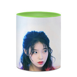 Кружка 3D Sweet IU, цвет: 3D-белый + светло-зеленый — фото 2