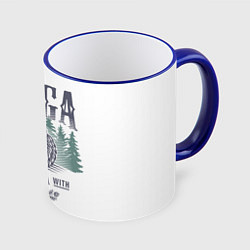Кружка цветная Тайга - из России с любовью
