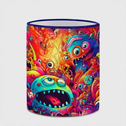 Кружка 3D Кислотные чудики, цвет: 3D-синий кант — фото 2