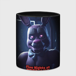 Кружка 3D Five Nights at Freddys Bonnie, цвет: 3D-белый + черный — фото 2