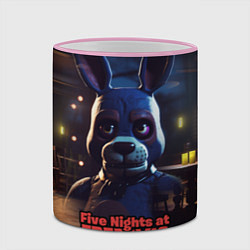 Кружка 3D Five Nights at Freddys Bonnie, цвет: 3D-розовый кант — фото 2