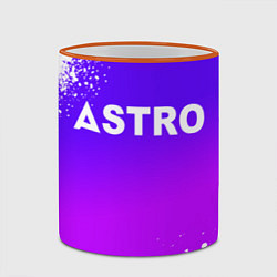 Кружка 3D Astro neon background, цвет: 3D-оранжевый кант — фото 2