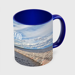 Кружка цветная Маяк на Ладоге