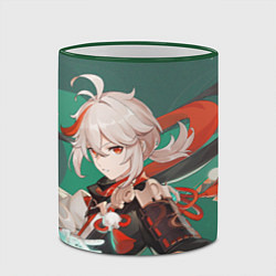 Кружка 3D Kaedehara Kazuha Genshin Impact, цвет: 3D-зеленый кант — фото 2