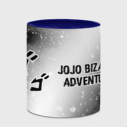Кружка 3D JoJo Bizarre Adventure glitch на светлом фоне: над, цвет: 3D-белый + синий — фото 2