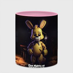 Кружка 3D Spring Bonnie Five Nights at Freddys, цвет: 3D-белый + розовый — фото 2