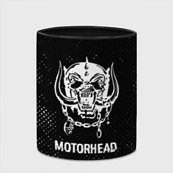 Кружка 3D Motorhead glitch на темном фоне, цвет: 3D-белый + черный — фото 2