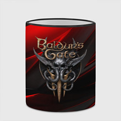Кружка 3D Baldurs Gate 3 logo geometry, цвет: 3D-черный кант — фото 2