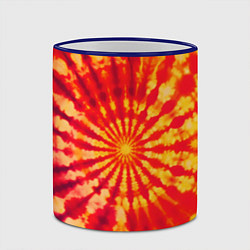 Кружка 3D Тай дай солнце, цвет: 3D-синий кант — фото 2