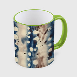 Кружка 3D Тай дай паттерн, цвет: 3D-светло-зеленый кант