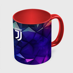 Кружка 3D Juventus logo blue, цвет: 3D-белый + красный