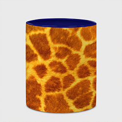Кружка 3D Шкура жирафа - текстура, цвет: 3D-белый + синий — фото 2