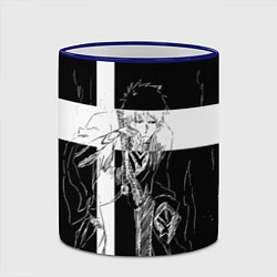 Кружка 3D Ичиго и занпакто - Блич, цвет: 3D-синий кант — фото 2