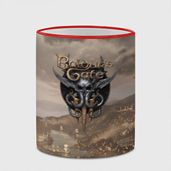 Кружка 3D Baldurs Gate 3 Logo, цвет: 3D-красный кант — фото 2