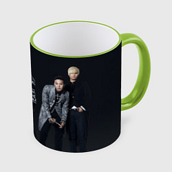 Кружка 3D Big Bang Black, цвет: 3D-светло-зеленый кант