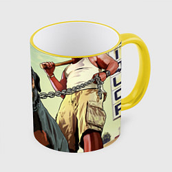 Кружка цветная Собака из GTA