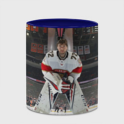 Кружка 3D Sergey Bobrovsky - Florida panthers - hockey, цвет: 3D-белый + синий — фото 2