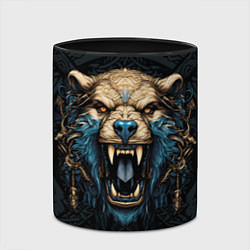 Кружка 3D Скандинавский медведь, цвет: 3D-белый + черный — фото 2