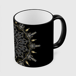 Кружка цветная Большая костяная мандала