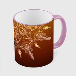 Кружка цветная Большая костяная мандала