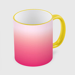 Кружка цветная Оттенки розового градиент