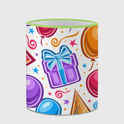 Кружка 3D Вечеринка, цвет: 3D-светло-зеленый кант — фото 2