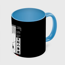 Кружка цветная Модель Пауэр - Человек бензопила