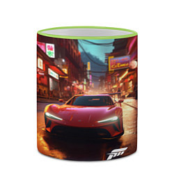 Кружка 3D Forza Horizon Tokio, цвет: 3D-светло-зеленый кант — фото 2