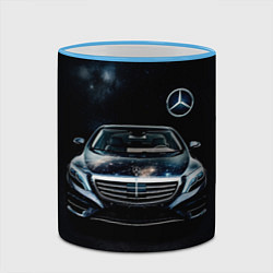 Кружка 3D Mercedes Benz, цвет: 3D-небесно-голубой кант — фото 2