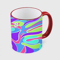 Кружка 3D Костюм Barbie Totally Ultra Hair brunette, цвет: 3D-красный кант