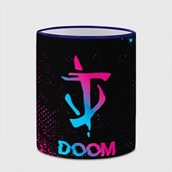 Кружка 3D Doom - neon gradient, цвет: 3D-синий кант — фото 2