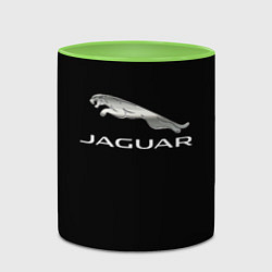Кружка 3D Jaguar sport brend, цвет: 3D-белый + светло-зеленый — фото 2
