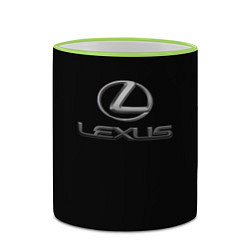 Кружка 3D Lexus brend sport, цвет: 3D-светло-зеленый кант — фото 2