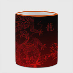 Кружка 3D Дракон в градиенте, цвет: 3D-оранжевый кант — фото 2