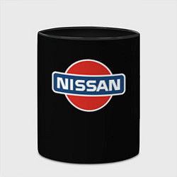 Кружка 3D Nissan auto, цвет: 3D-белый + черный — фото 2