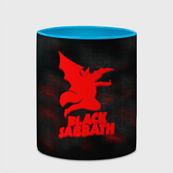 Кружка 3D Black Sabbath краски метал, цвет: 3D-белый + небесно-голубой — фото 2