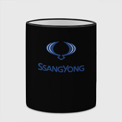 Кружка 3D Ssang Yong auto, цвет: 3D-черный кант — фото 2