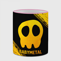 Кружка 3D Babymetal - gold gradient, цвет: 3D-розовый кант — фото 2