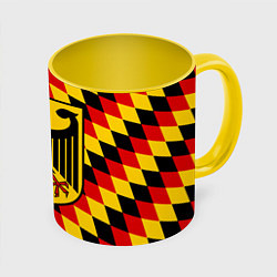 Кружка 3D Germany, цвет: 3D-белый + желтый