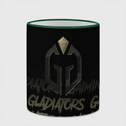 Кружка 3D Gaimin Gladiators style, цвет: 3D-зеленый кант — фото 2